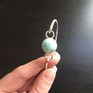 Larimar clasp bracelet